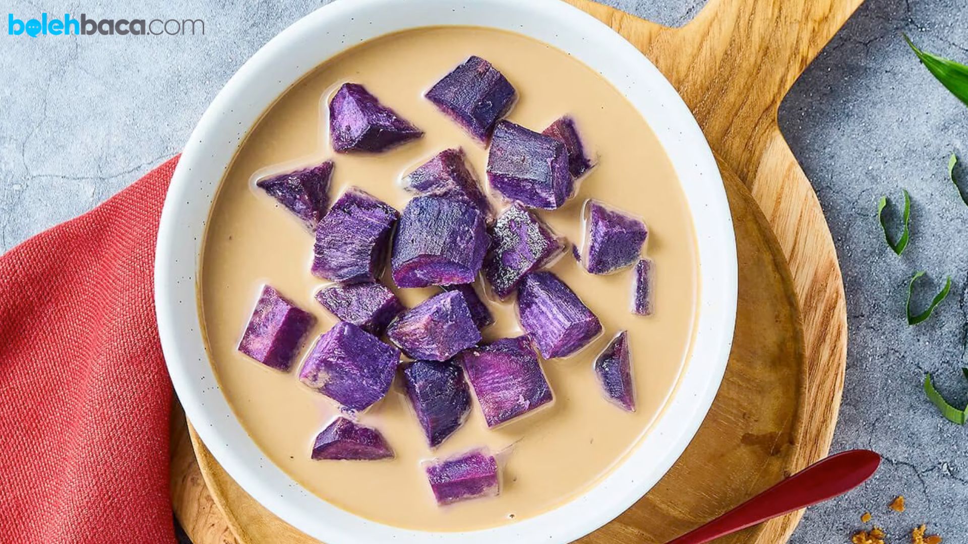 cara membuat kolak ubi ungu